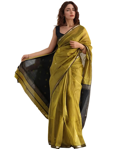 Women’s Printed Banarasi Cotton Silk Saree