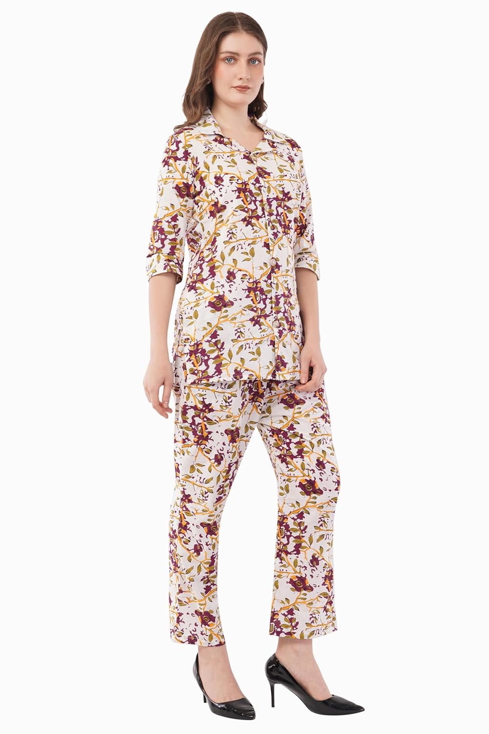 Home Bliss Women's Co-ord Set Pure Cotton