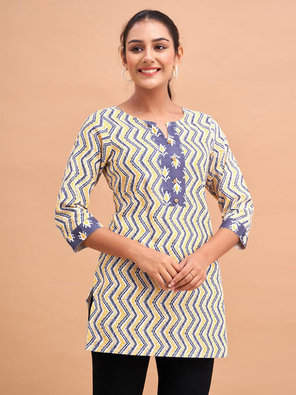 Women Cotton Printed Short Kurti | Short Kurti