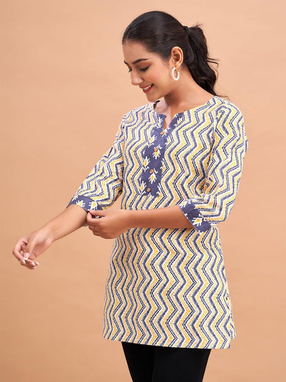 Women Cotton Printed Short Kurti | Short Kurti