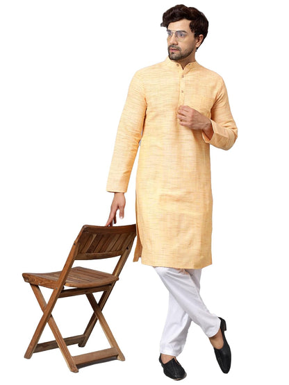 LATEST CHIKAN Men's Cotton Regular Kurta