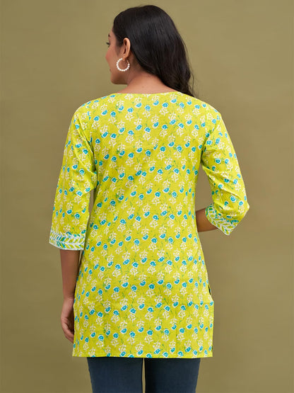 Women Cotton Printed Short Kurti | Short Kurti