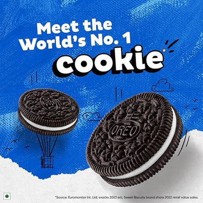 Oreo Cadbury Chocolate Flavour Crème Sandwich Biscuit Mega Family Pack, 275.55 Gm