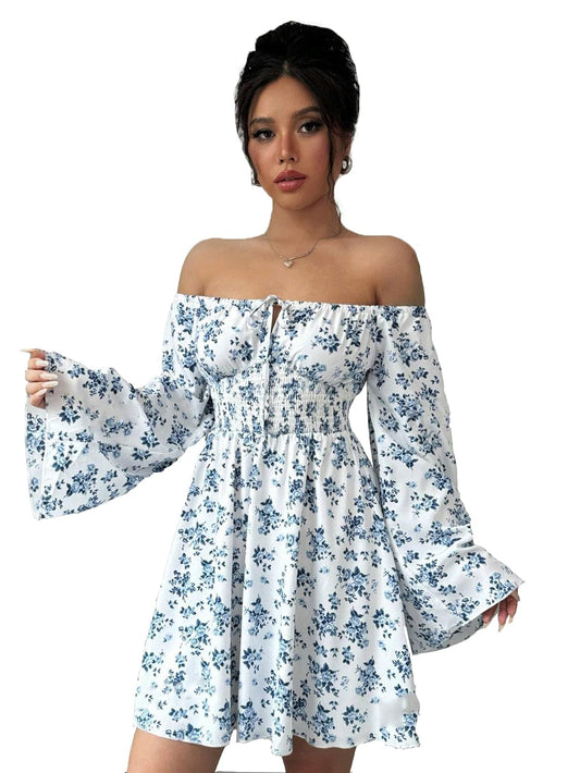 KATECLO Stylish Korean Off-Shoulder Frocks for Women & Girls | Western Mini & Midi Dresses | Aesthetic Casual & Formal Outfits