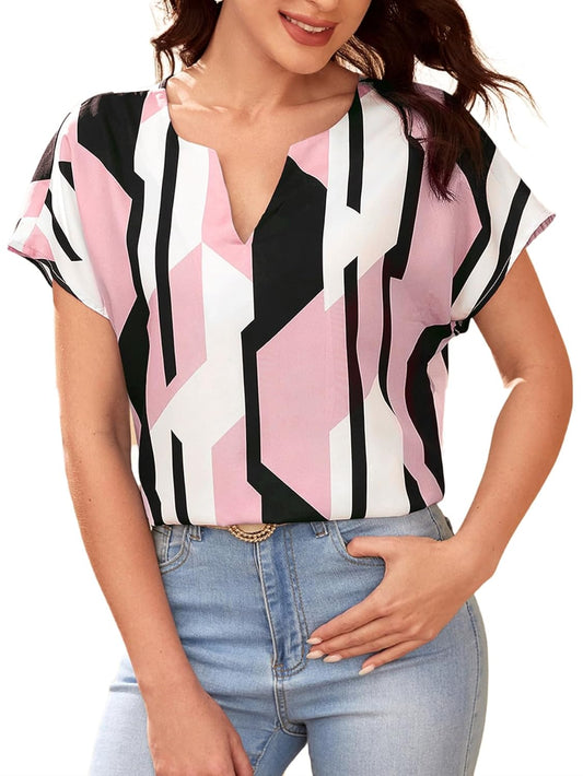 Sheetal Associates Women's Casual Regular Sleeves Printed Top,Multicolor