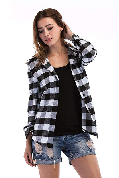 Kanzul -Fashion Passion Casual Checkered Full Sleeves
