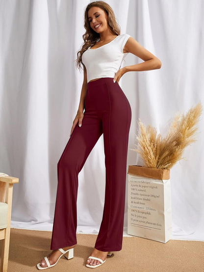SWADESI STUFF Women's High-Waisted Pant Bell Bottom