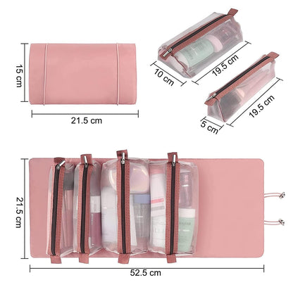Niwlix 4 in 1 Travel Toiletry Makeup Cosmetic Organizer