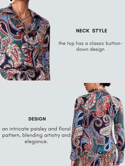 LERIYA FASHION Paisley Printed Kurta-Set for Women