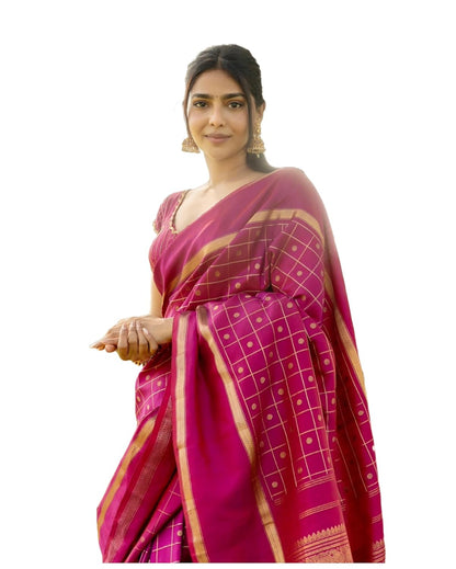 Women's Banarasi Sarees With Blouse Piece