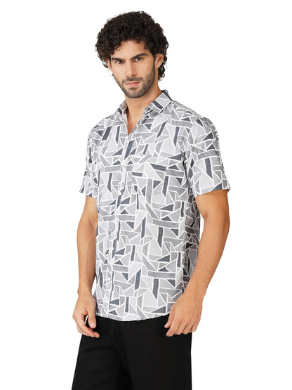 BASE 41 Men's Printed Half Sleeve Stylish Latest