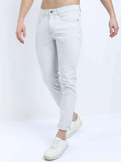 KETCH Men's Tapered Fit Mid Rise Jeans