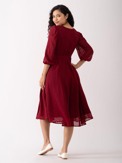 AASK Women Fancy Plain & Solid Designer Dress for Women