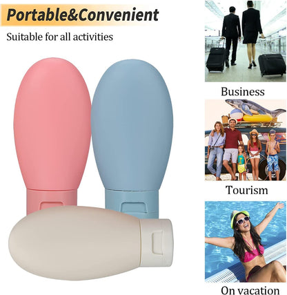 PiyuBind Travel Bottles Set For Toiletries Travel Size