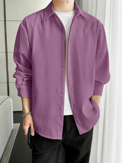 Leriya Fashion Men's Solid Regular Fit Shirt