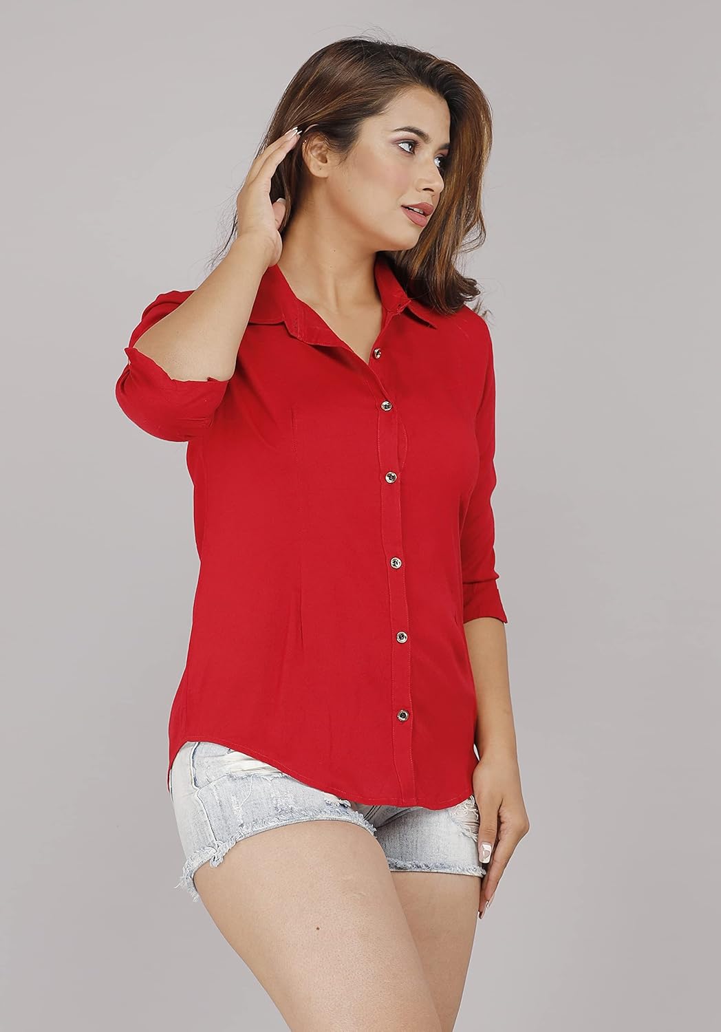 GEHU GARMENTS Women Solid Shirt for Office