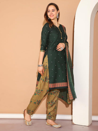 Rajnandini Women Cotton Blend Printed Ready To Wear
