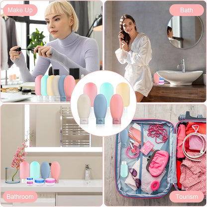 PiyuBind Travel Bottles Set For Toiletries Travel Size