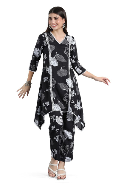 Fashion Dream Cotton Blend Women's Printed Kurta