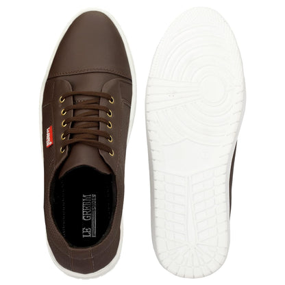LE GREEM Men's Synthetic Leather Stylish Sneakers - alphahostel.in