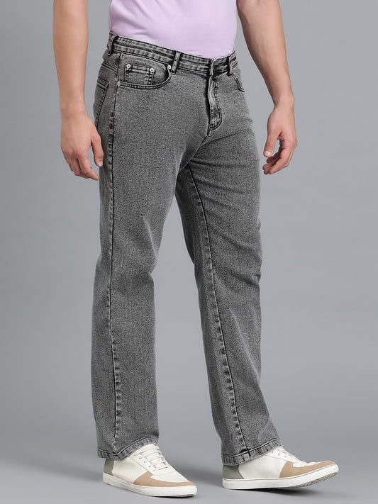 KOTTY Men's Solid Straight Fit/Skinny Fit/Relaxed Fit