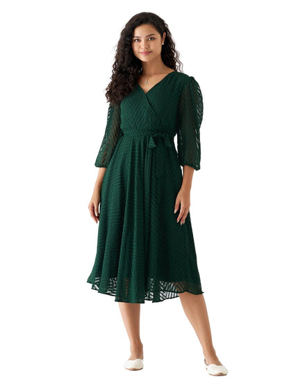 AASK Women Fancy Plain & Solid Designer Dress for Women