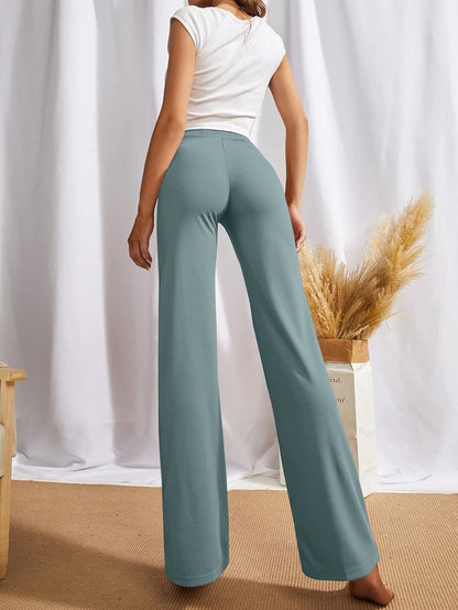 SWADESI STUFF Women's High-Waisted Pant Bell Bottom