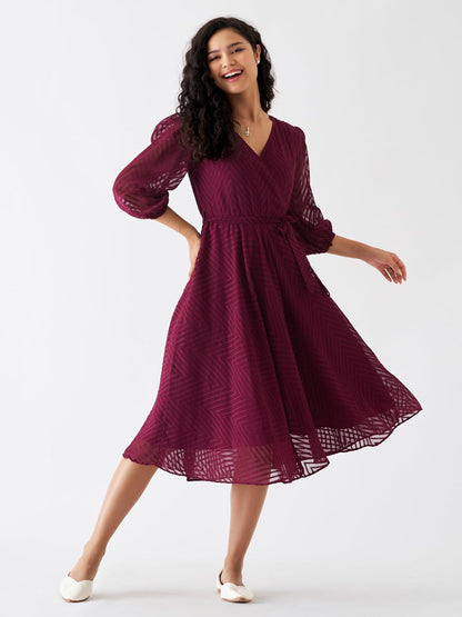 AASK Women Fancy Plain & Solid Designer Dress for Women