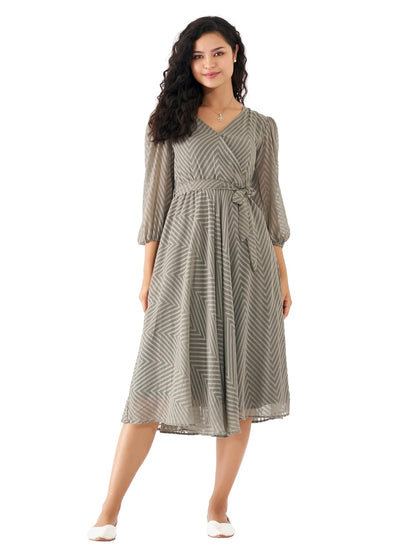 AASK Women Fancy Plain & Solid Designer Dress for Women