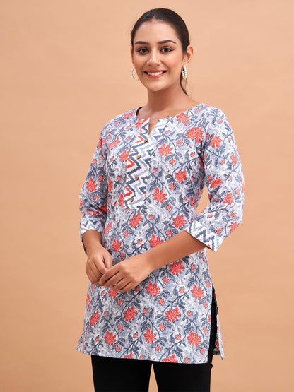 Women Cotton Printed Short Kurti | Short Kurti