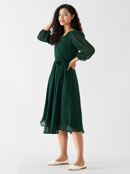 AASK Women Fancy Plain & Solid Designer Dress for Women