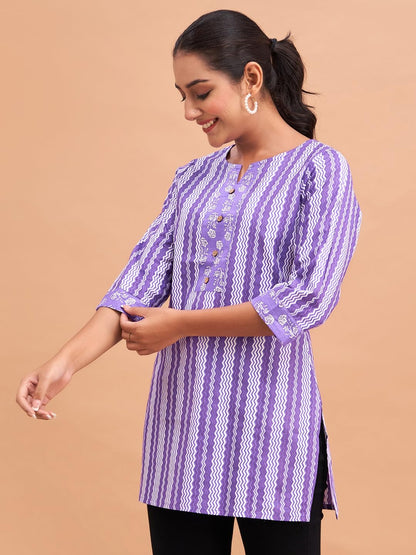 Women Cotton Printed Short Kurti | Short Kurti
