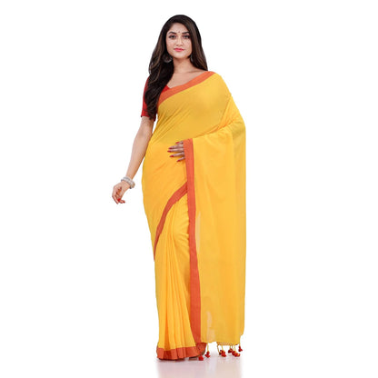 Women`s Handloom Pure Cotton Saree Without blouse