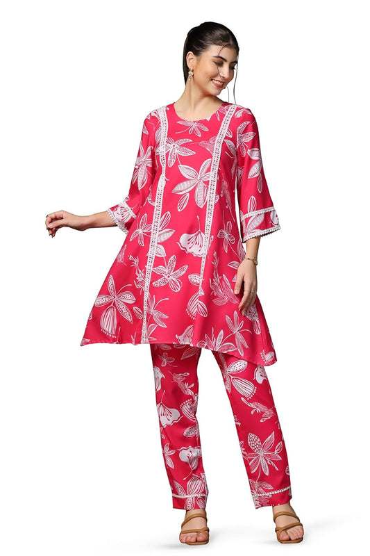 Fashion Dream Cotton Blend Women's Printed Kurta