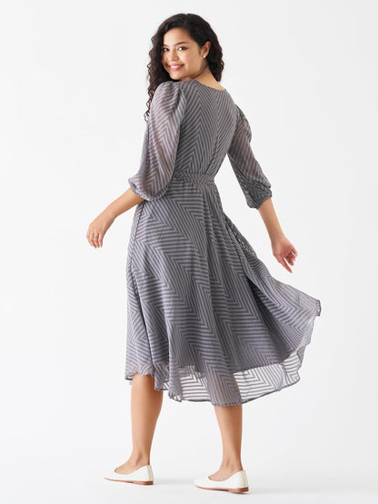 AASK Women Fancy Plain & Solid Designer Dress for Women