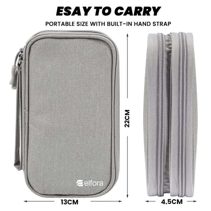 Elfora Cable Organizer Pouch | Travel Organiser Bag