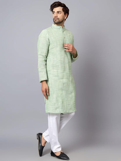 LATEST CHIKAN Men's Cotton Regular Kurta