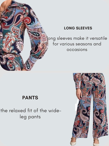 LERIYA FASHION Paisley Printed Kurta-Set for Women