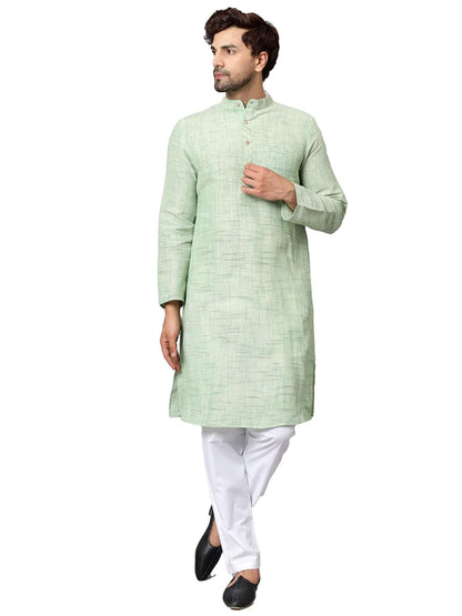 LATEST CHIKAN Men's Cotton Regular Kurta