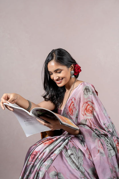 Women's Stylish Saree with Blouse Piece