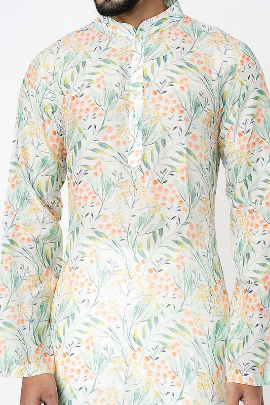 Men's Cotton Blend Regular Fit Casual Regular Printed