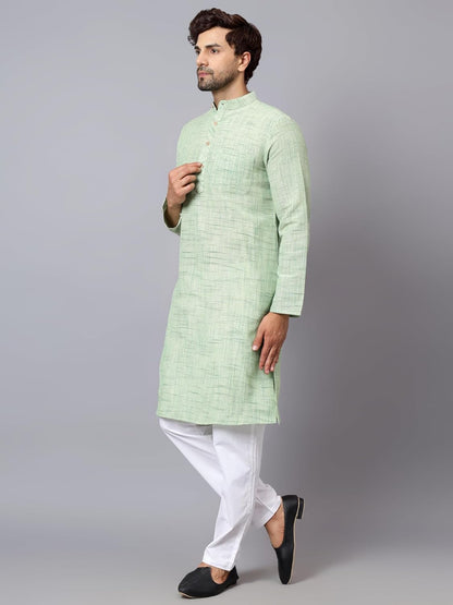 LATEST CHIKAN Men's Cotton Regular Kurta