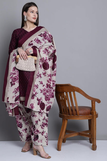 Rajnandini Women Cotton Patiala Salwar Suit