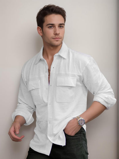 IndoPrimo Men's Regular Fit Fancy Double Pocket