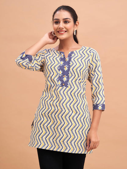 Women Cotton Printed Short Kurti | Short Kurti