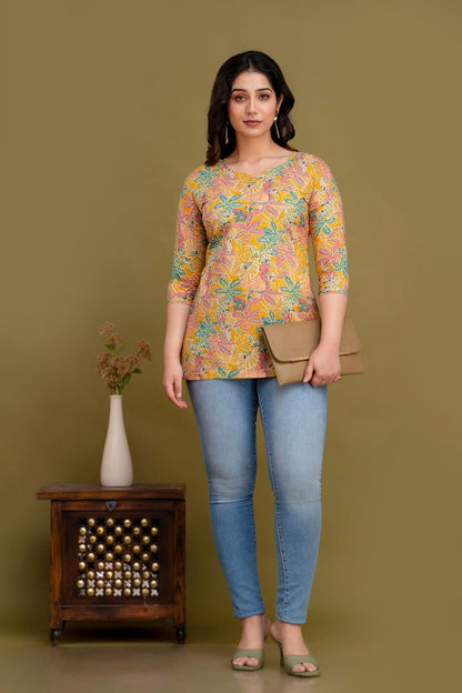 New Printed Short Kurti and top for Women and Girls