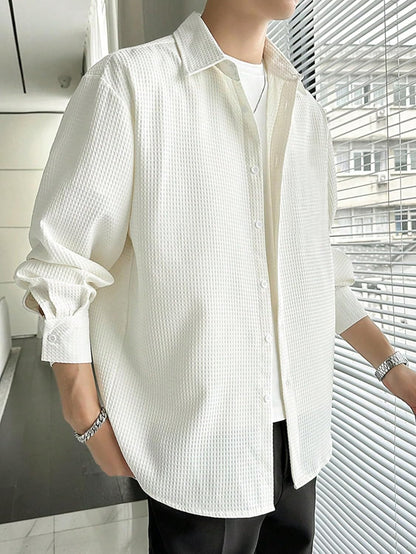 Leriya Fashion Men's Solid Regular Fit Shirt
