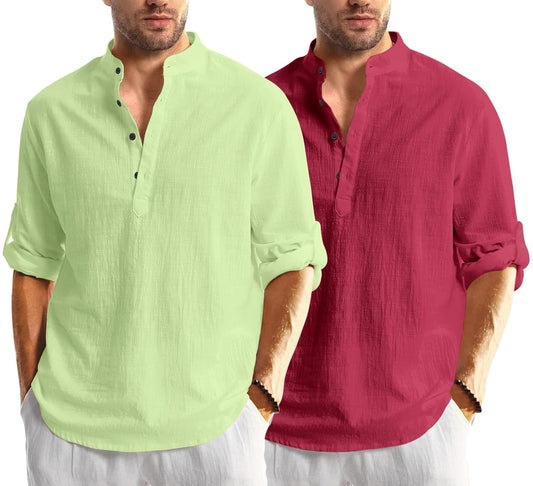 Bellstone Men's Solid Regular Fit Dress Shirt