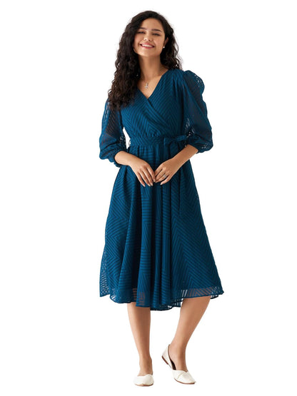 AASK Women Fancy Plain & Solid Designer Dress for Women
