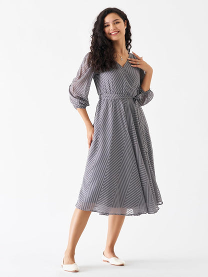 AASK Women Fancy Plain & Solid Designer Dress for Women